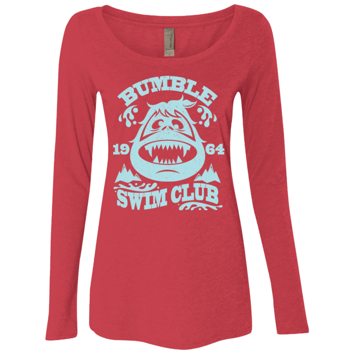 T-Shirts Vintage Red / Small Bumble Club Women's Triblend Long Sleeve Shirt