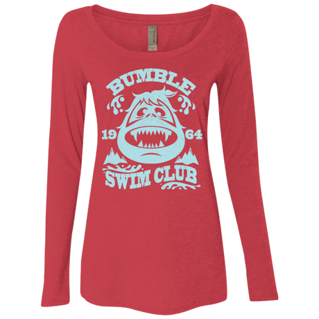 T-Shirts Vintage Red / Small Bumble Club Women's Triblend Long Sleeve Shirt