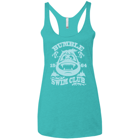 T-Shirts Tahiti Blue / X-Small Bumble Club Women's Triblend Racerback Tank