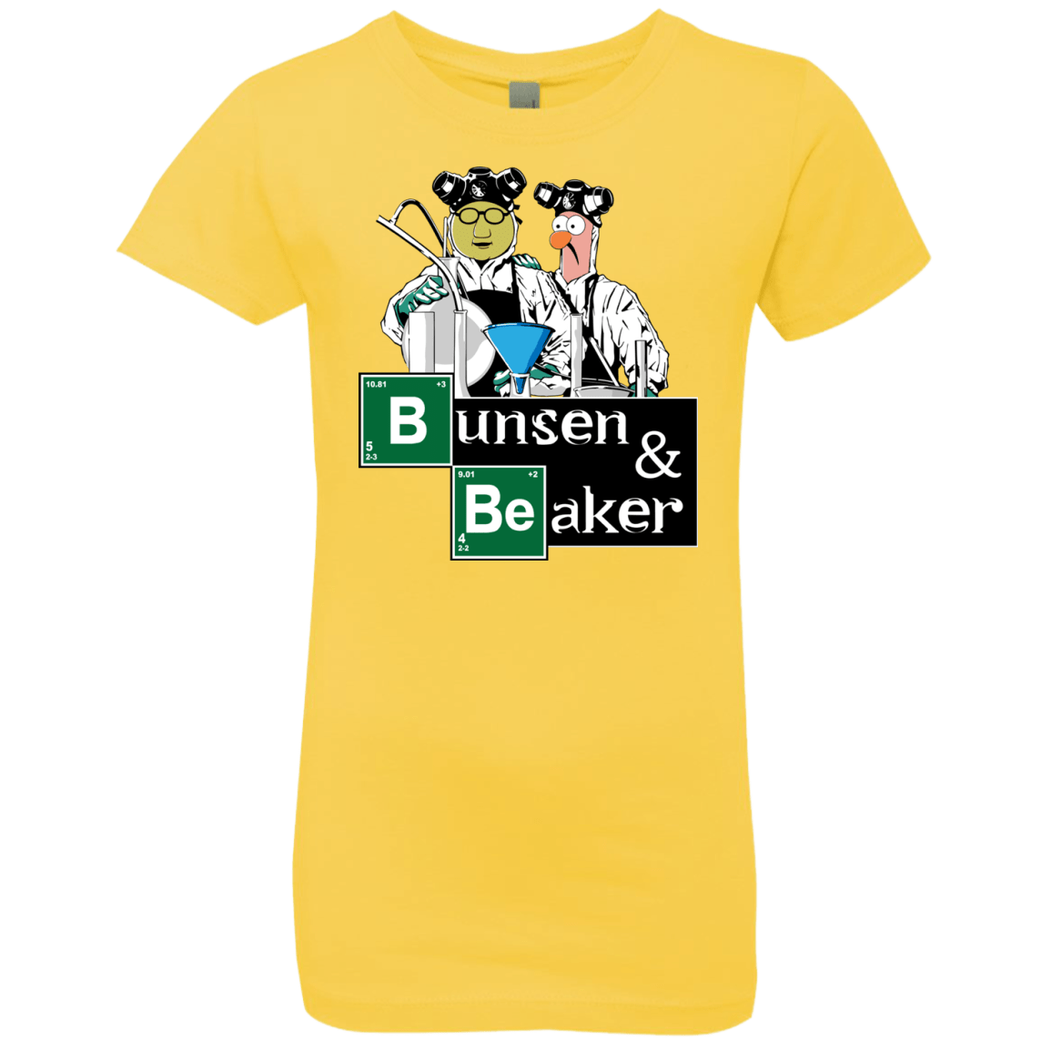 T-Shirts Vibrant Yellow / YXS Bunsen & Beaker Girls Premium T-Shirt