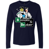 T-Shirts Midnight Navy / Small Bunsen & Beaker Men's Premium Long Sleeve