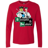 T-Shirts Red / Small Bunsen & Beaker Men's Premium Long Sleeve