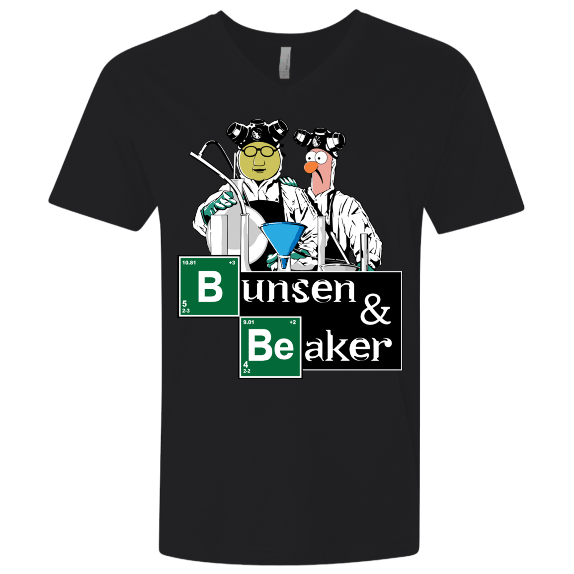 T-Shirts Black / X-Small Bunsen & Beaker Men's Premium V-Neck