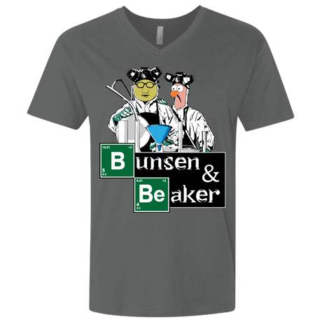 T-Shirts Heavy Metal / X-Small Bunsen & Beaker Men's Premium V-Neck