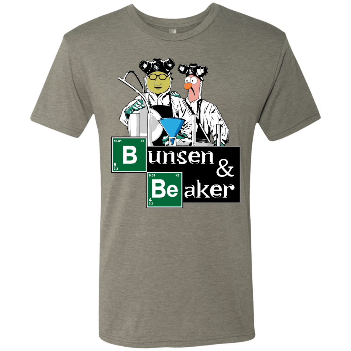 T-Shirts Venetian Grey / Small Bunsen & Beaker Men's Triblend T-Shirt