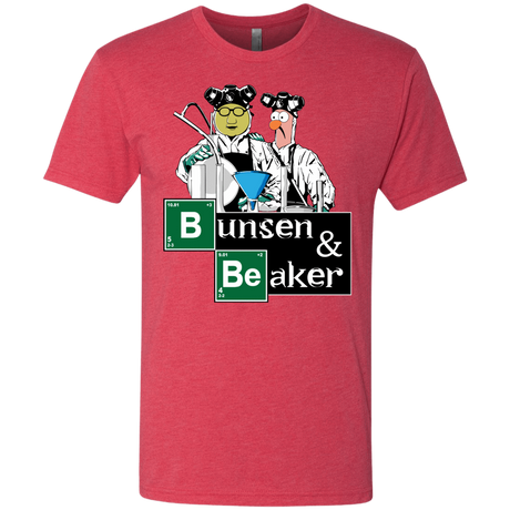 T-Shirts Vintage Red / Small Bunsen & Beaker Men's Triblend T-Shirt