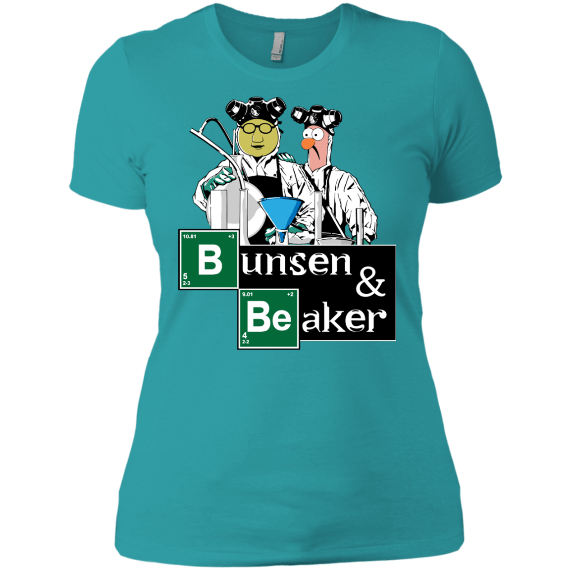 T-Shirts Tahiti Blue / X-Small Bunsen & Beaker Women's Premium T-Shirt