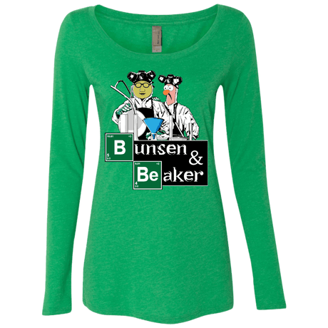 T-Shirts Envy / Small Bunsen & Beaker Women's Triblend Long Sleeve Shirt
