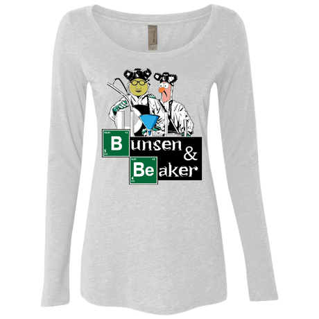 T-Shirts Heather White / Small Bunsen & Beaker Women's Triblend Long Sleeve Shirt