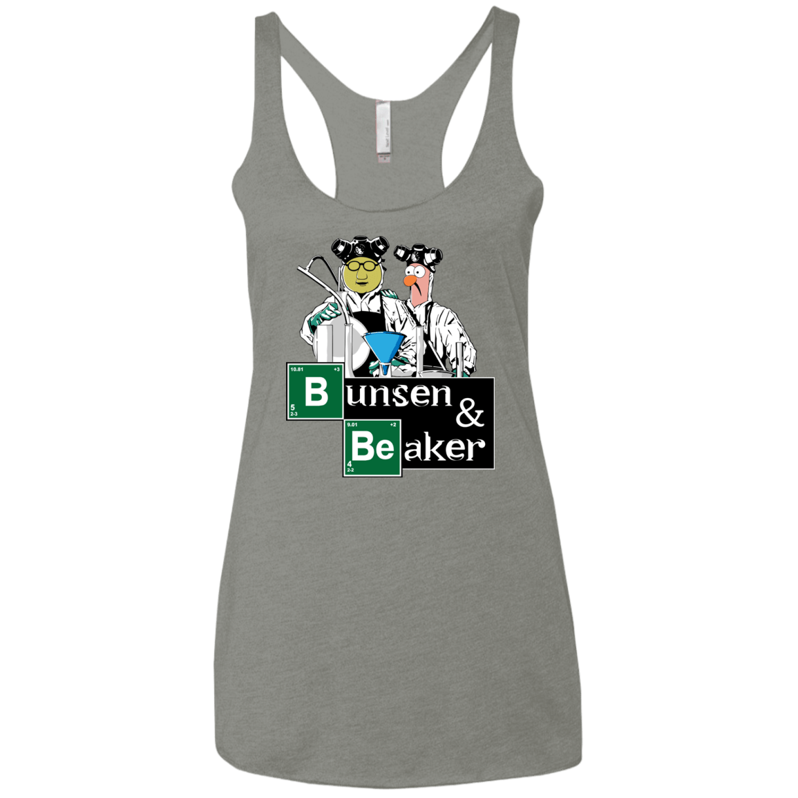 T-Shirts Venetian Grey / X-Small Bunsen & Beaker Women's Triblend Racerback Tank