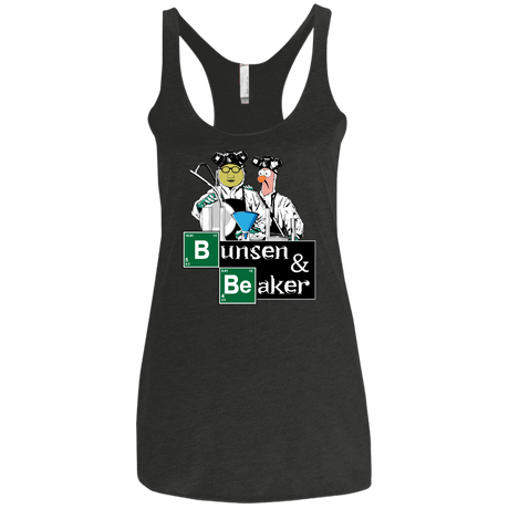 T-Shirts Vintage Black / X-Small Bunsen & Beaker Women's Triblend Racerback Tank