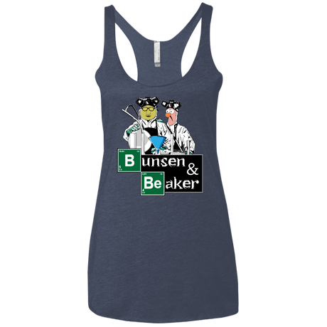 T-Shirts Vintage Navy / X-Small Bunsen & Beaker Women's Triblend Racerback Tank