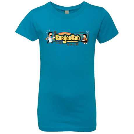 T-Shirts Turquoise / YXS Burger Bob Girls Premium T-Shirt