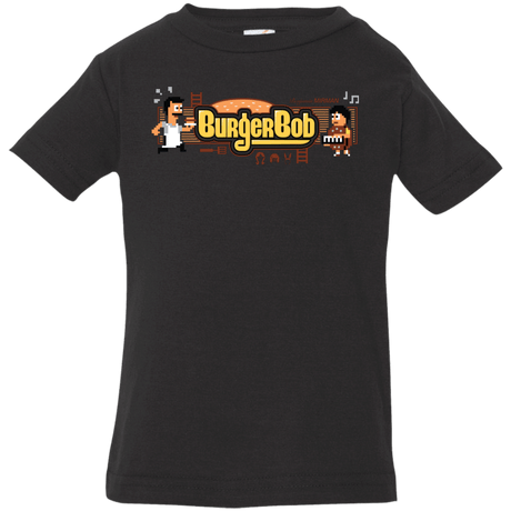 T-Shirts Black / 6 Months Burger Bob Infant Premium T-Shirt
