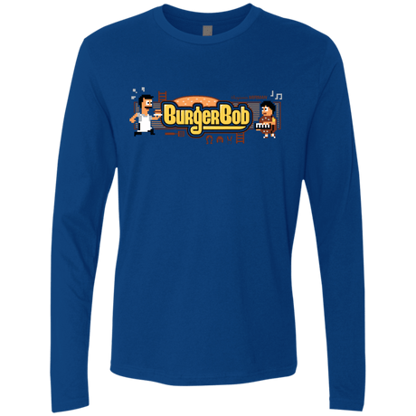 T-Shirts Royal / Small Burger Bob Men's Premium Long Sleeve