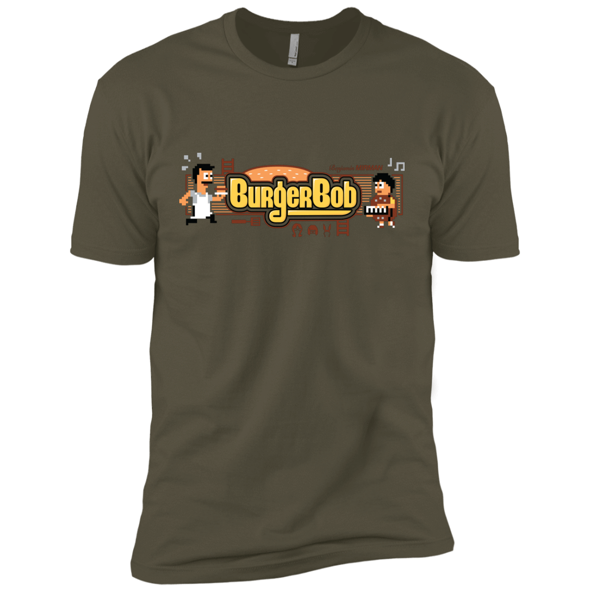 T-Shirts Military Green / X-Small Burger Bob Men's Premium T-Shirt