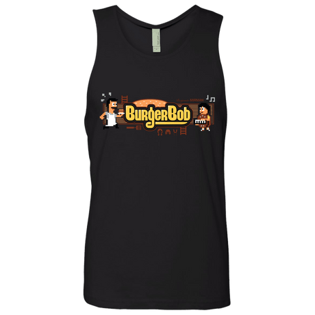 T-Shirts Black / Small Burger Bob Men's Premium Tank Top