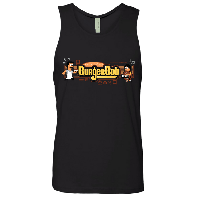 T-Shirts Black / Small Burger Bob Men's Premium Tank Top