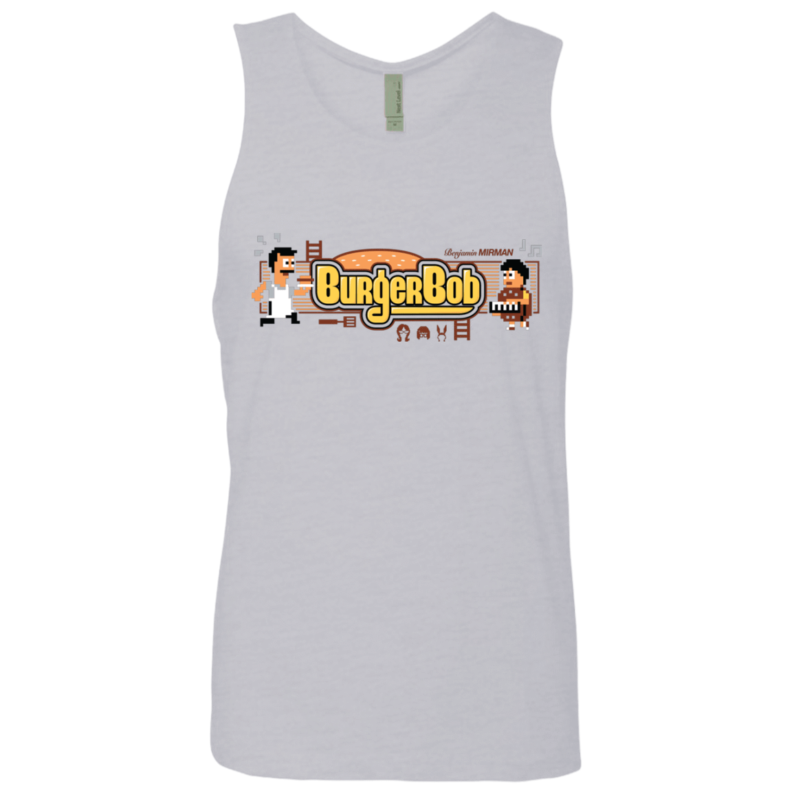 T-Shirts Heather Grey / Small Burger Bob Men's Premium Tank Top