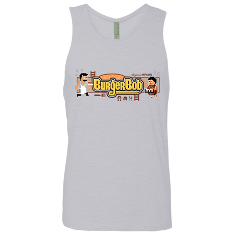 T-Shirts Heather Grey / Small Burger Bob Men's Premium Tank Top