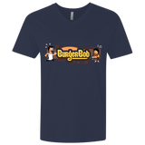 T-Shirts Midnight Navy / X-Small Burger Bob Men's Premium V-Neck