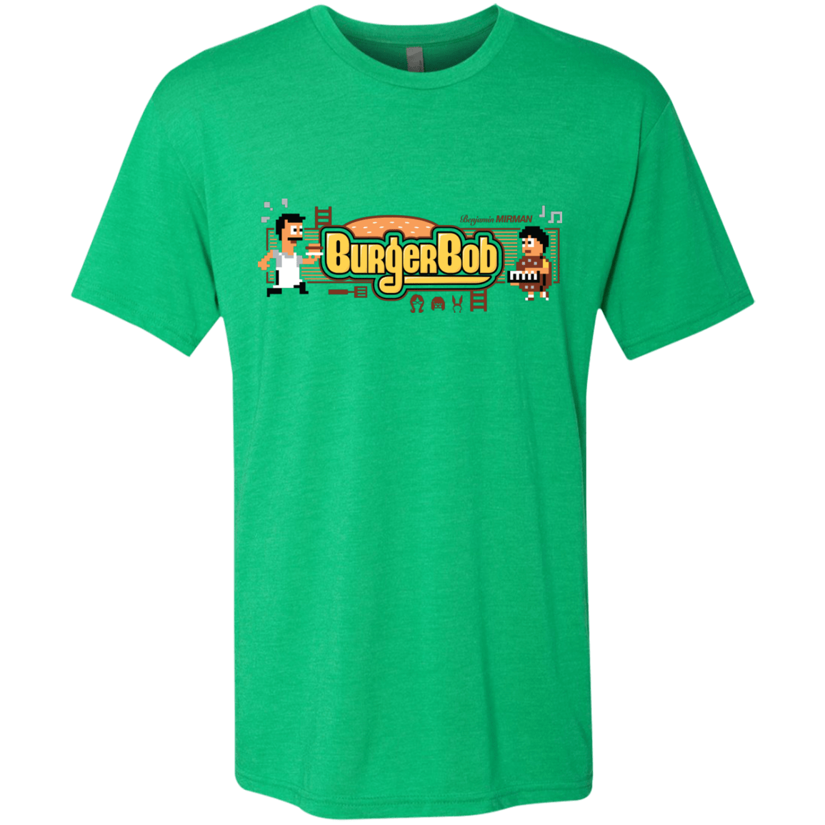 T-Shirts Envy / Small Burger Bob Men's Triblend T-Shirt