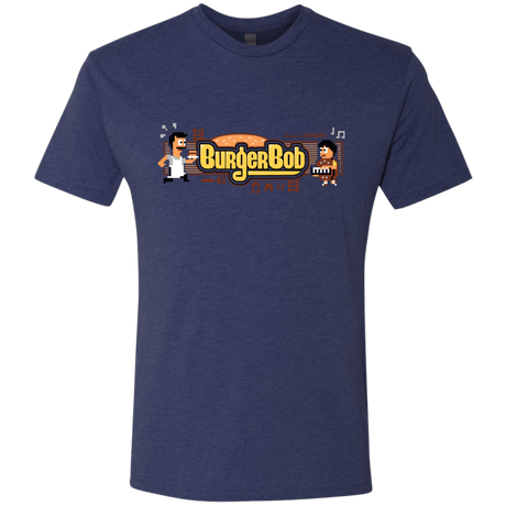 T-Shirts Vintage Navy / Small Burger Bob Men's Triblend T-Shirt