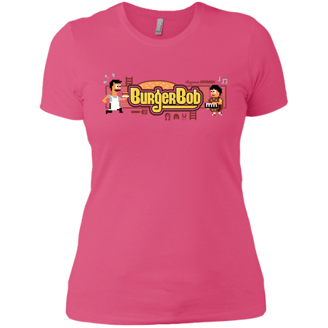 T-Shirts Hot Pink / X-Small Burger Bob Women's Premium T-Shirt