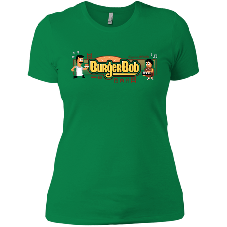 T-Shirts Kelly Green / X-Small Burger Bob Women's Premium T-Shirt