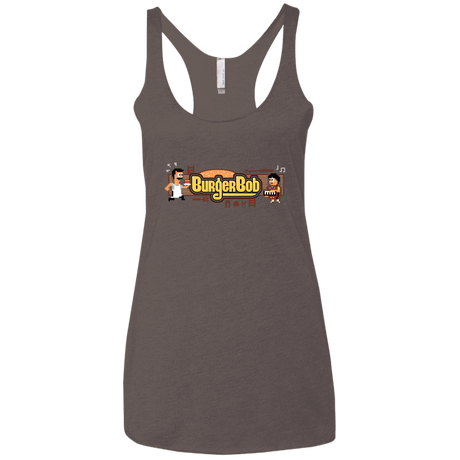 T-Shirts Macchiato / X-Small Burger Bob Women's Triblend Racerback Tank