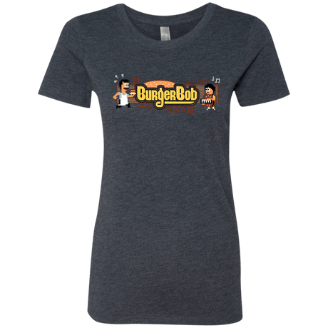 T-Shirts Vintage Navy / Small Burger Bob Women's Triblend T-Shirt