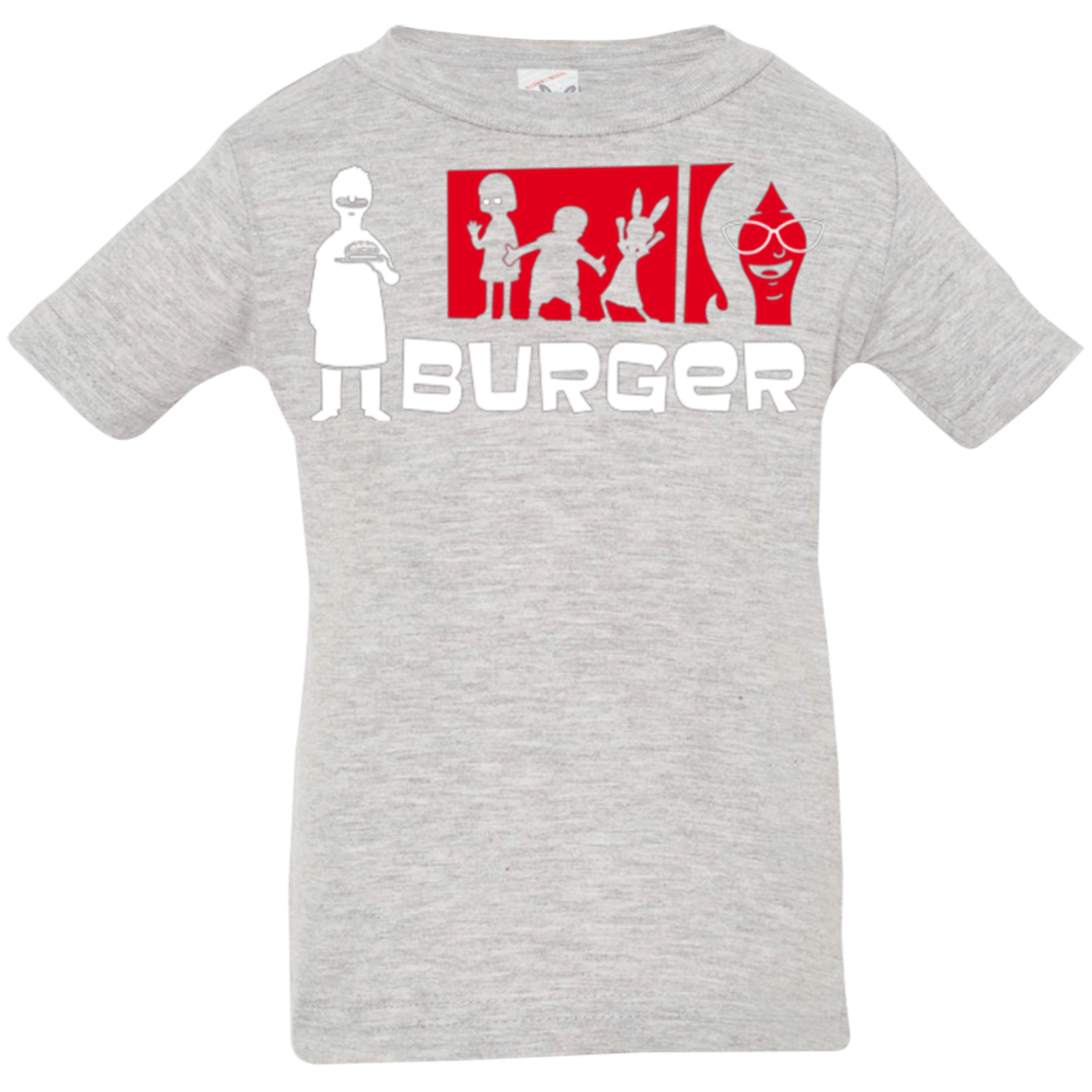 T-Shirts Heather Grey / 6 Months Burger Infant Premium T-Shirt