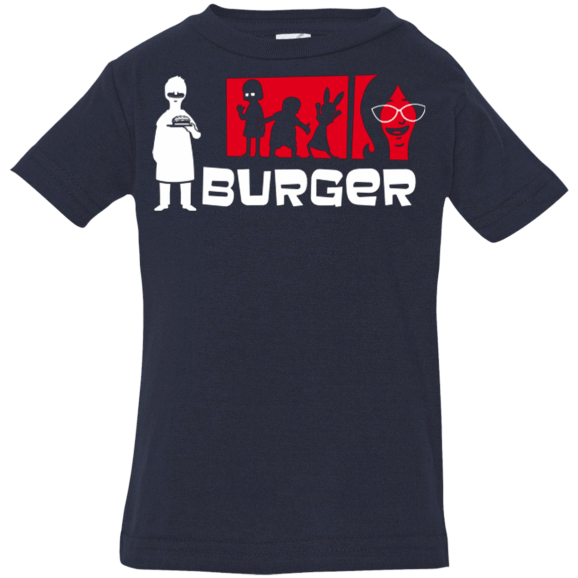 T-Shirts Navy / 6 Months Burger Infant Premium T-Shirt