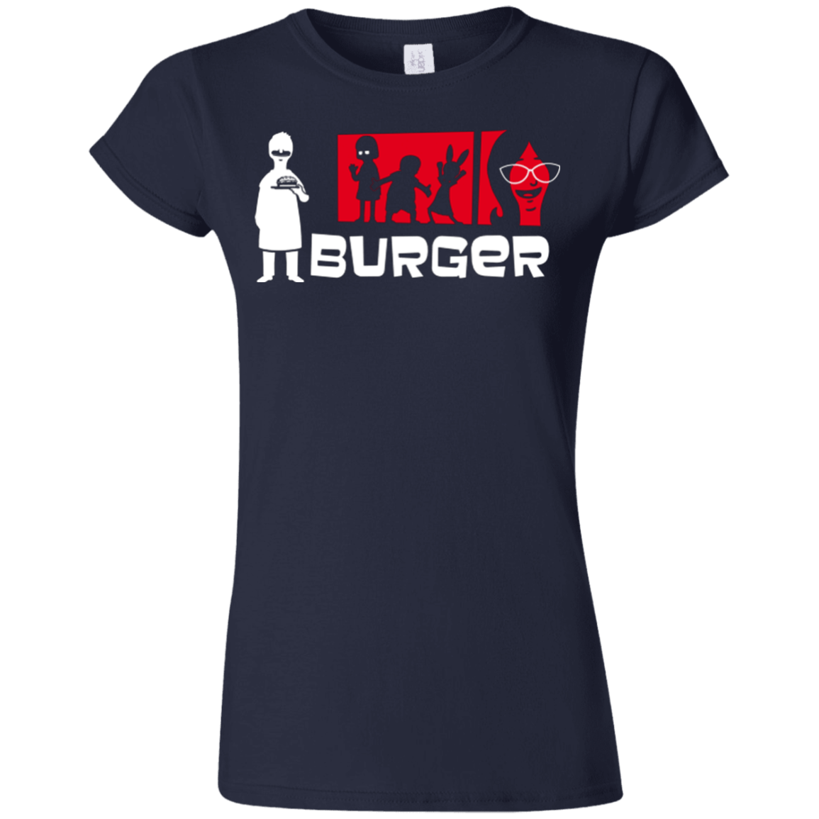 T-Shirts Navy / S Burger Junior Slimmer-Fit T-Shirt