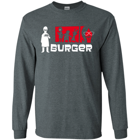 T-Shirts Dark Heather / S Burger Men's Long Sleeve T-Shirt