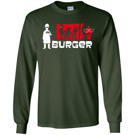 T-Shirts Forest Green / S Burger Men's Long Sleeve T-Shirt