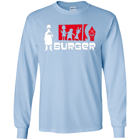 T-Shirts Light Blue / S Burger Men's Long Sleeve T-Shirt