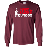 T-Shirts Maroon / S Burger Men's Long Sleeve T-Shirt