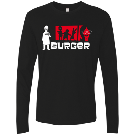 T-Shirts Black / S Burger Men's Premium Long Sleeve