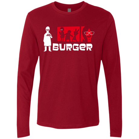 T-Shirts Cardinal / S Burger Men's Premium Long Sleeve
