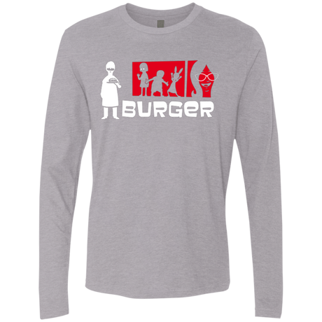 T-Shirts Heather Grey / S Burger Men's Premium Long Sleeve