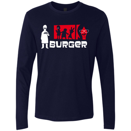 T-Shirts Midnight Navy / S Burger Men's Premium Long Sleeve