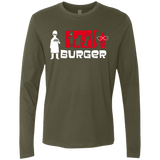 T-Shirts Military Green / S Burger Men's Premium Long Sleeve