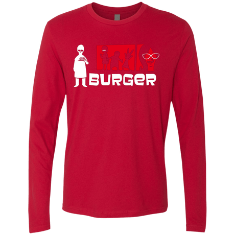 T-Shirts Red / S Burger Men's Premium Long Sleeve