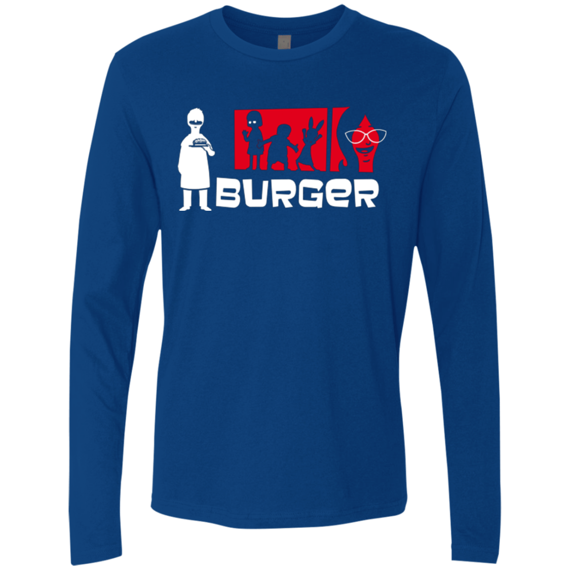 T-Shirts Royal / S Burger Men's Premium Long Sleeve