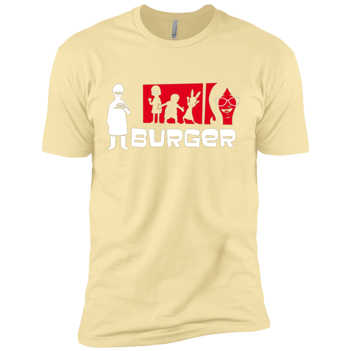 T-Shirts Banana Cream / X-Small Burger Men's Premium T-Shirt