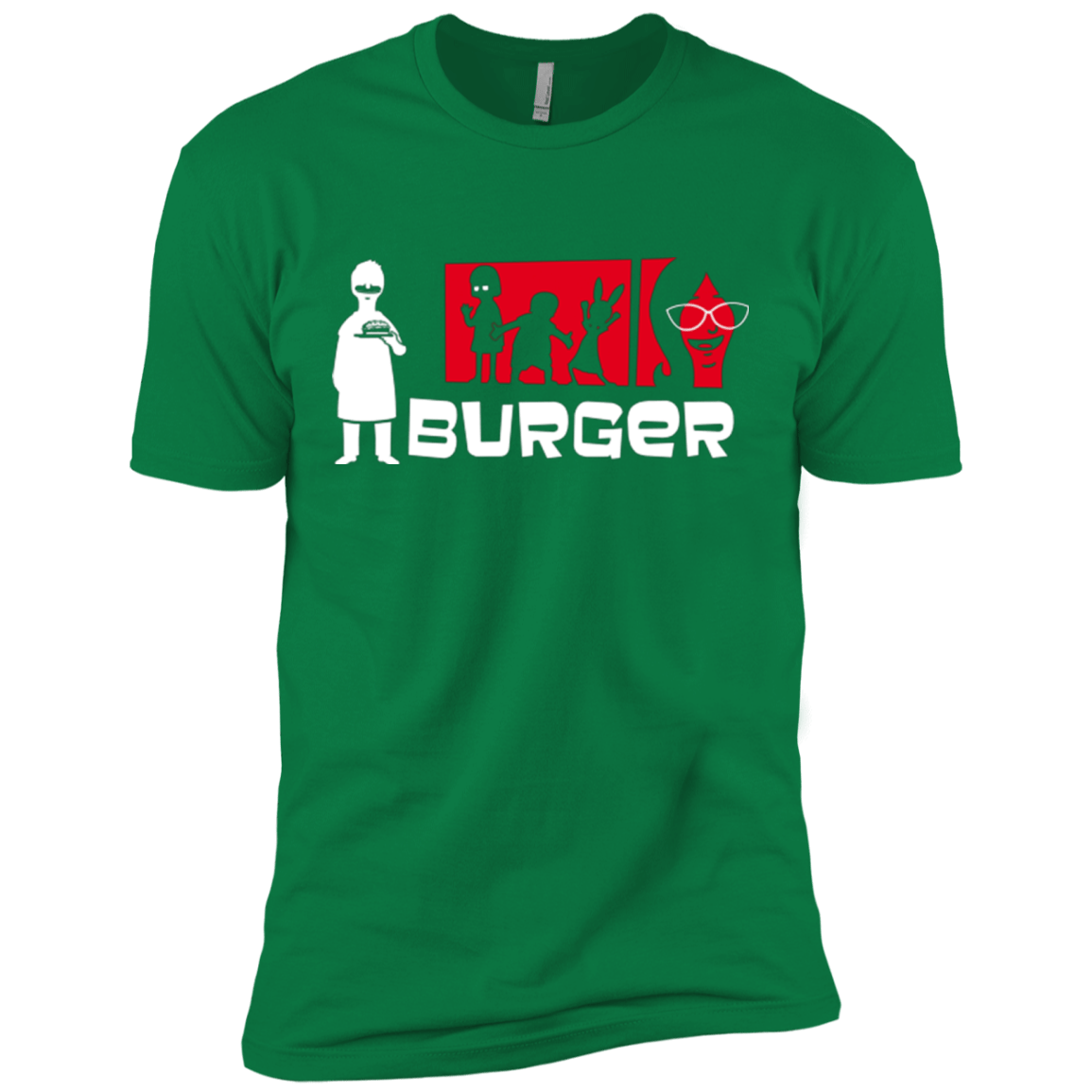 T-Shirts Kelly Green / X-Small Burger Men's Premium T-Shirt