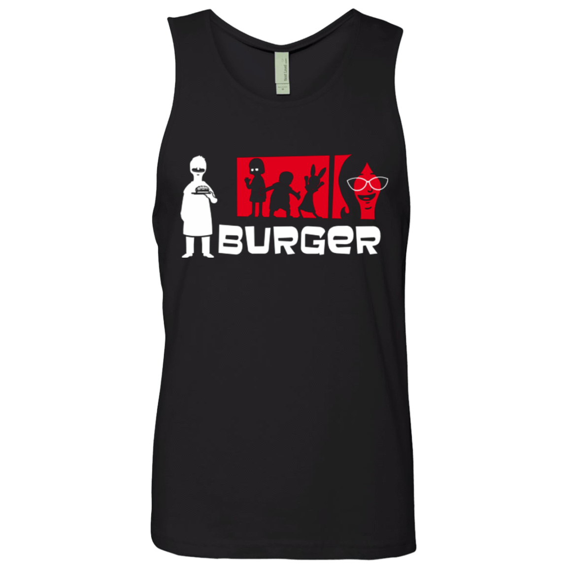 T-Shirts Black / S Burger Men's Premium Tank Top