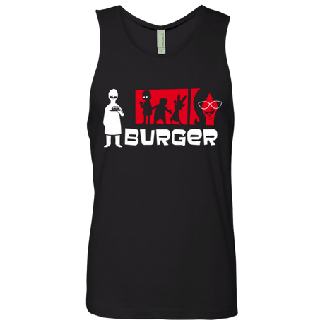 T-Shirts Black / S Burger Men's Premium Tank Top