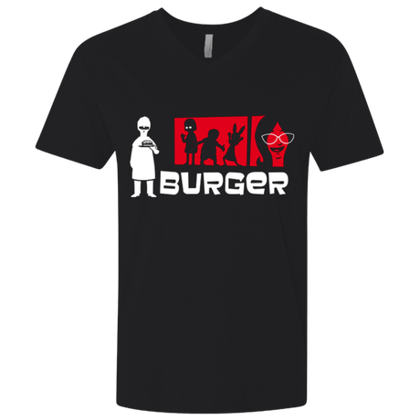 T-Shirts Black / X-Small Burger Men's Premium V-Neck